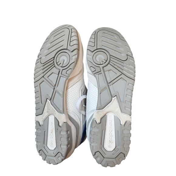 NEW BALANCE 650s Sneakers Men’s Size 10.5 White Marine Blue Angora Gray BB650RWI - Picture 3 of 10